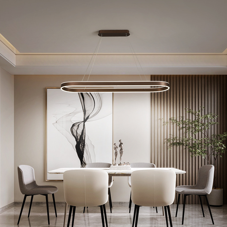 AURELIA Lampadario da Cucina – Lampada Design Oro Rosa con Illuminazione LED per Tavolo da Pranzo o Isola Cottura