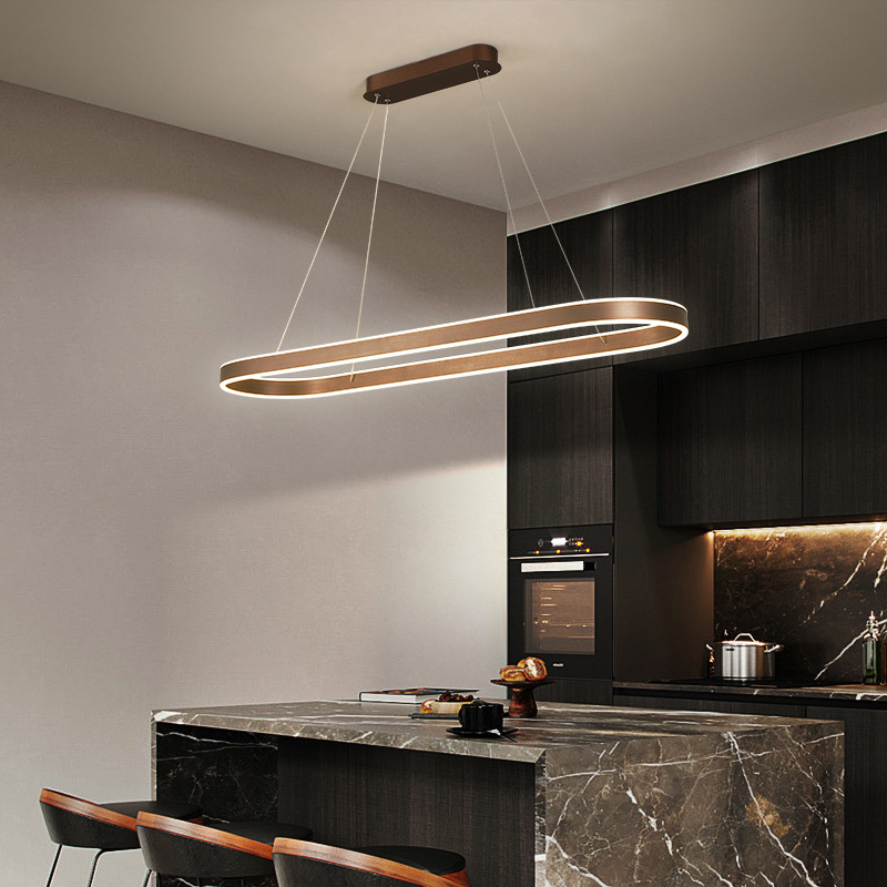 AURELIA Lampadario da Cucina – Lampada Design Oro Rosa con Illuminazione LED per Tavolo da Pranzo o Isola Cottura
