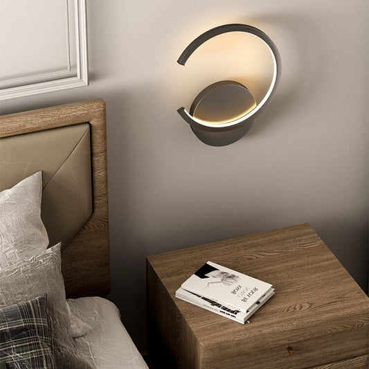 Luminex - Lampada da parete LED moderna con design minimalista a forma di cerchio
