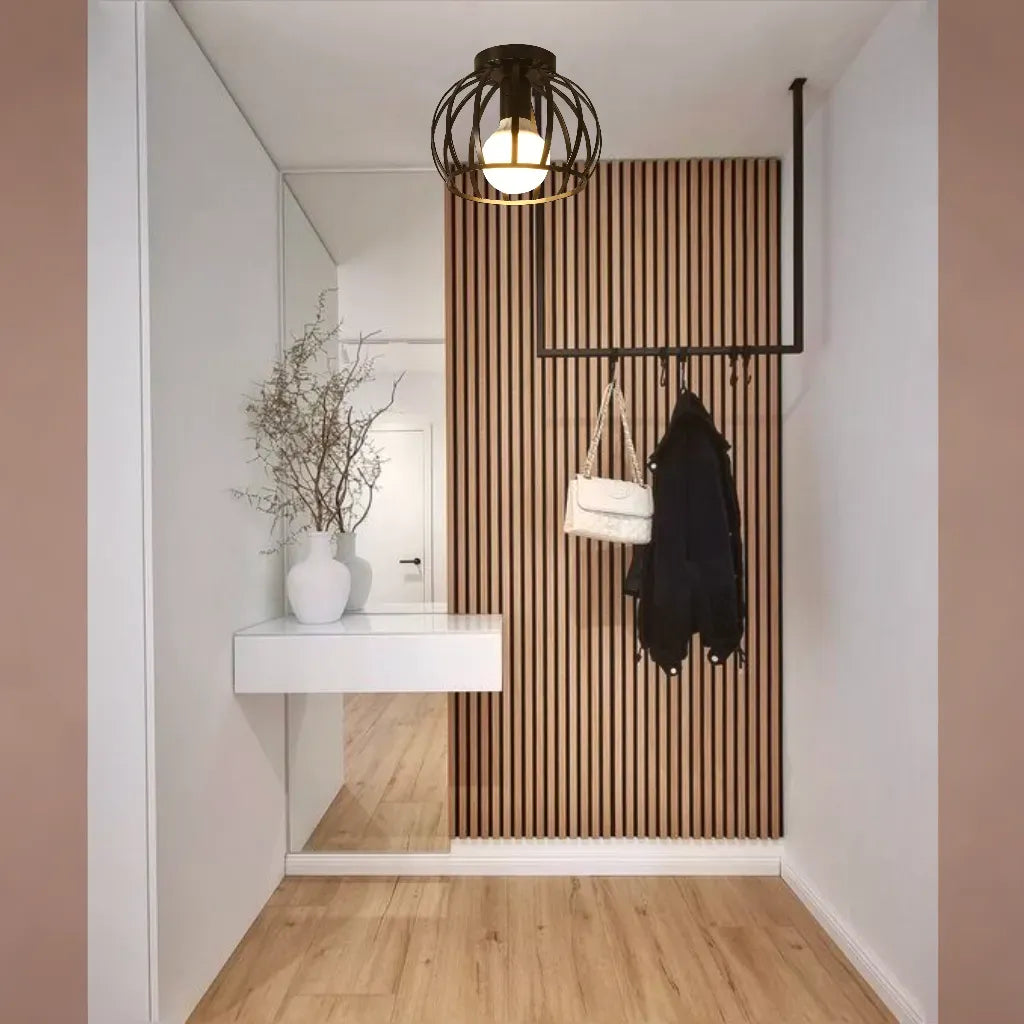 Aurub | Czarna lampa sufitowa przemysłowa