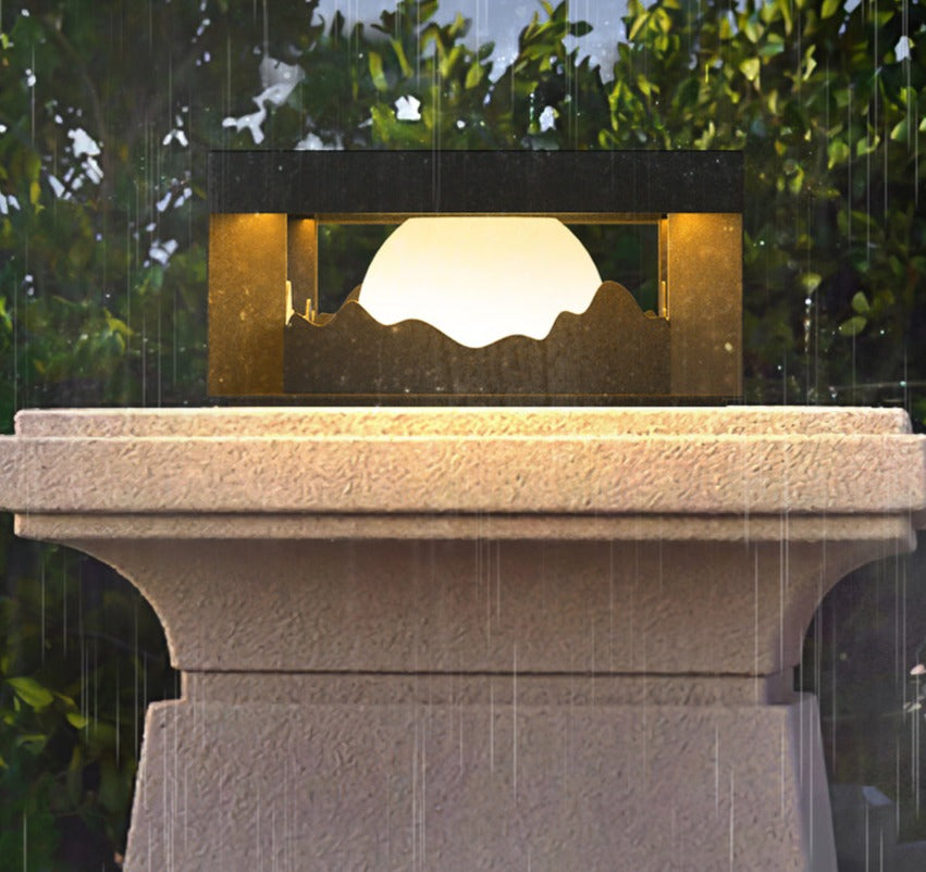 Xylo | Lampa zewnętrzna VZN z ogrodzeniem na energię słoneczną