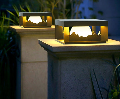 Xylo | Lampa zewnętrzna VZN z ogrodzeniem na energię słoneczną