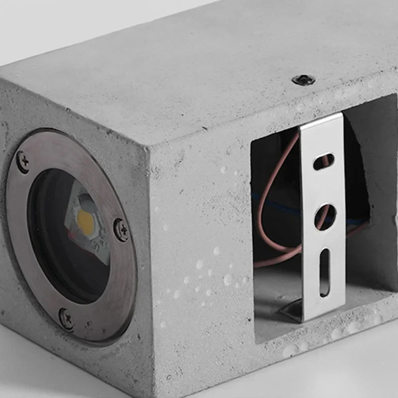 Olivéa | Zewnętrzna lampa ścienna Cement IP65