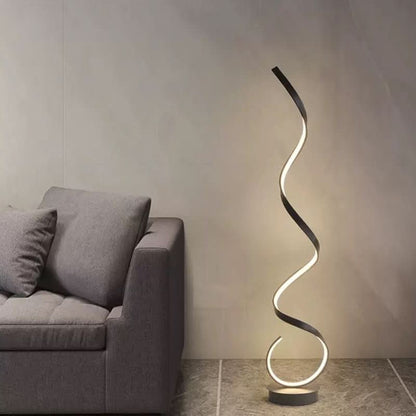 Gedraaide design vloerlamp