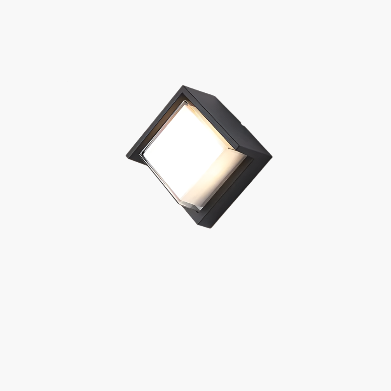 SOLVENA | Lampa ścienna zewnętrzna – LED – IP65 – Nowoczesny design – Okrągła lub kwadratowa