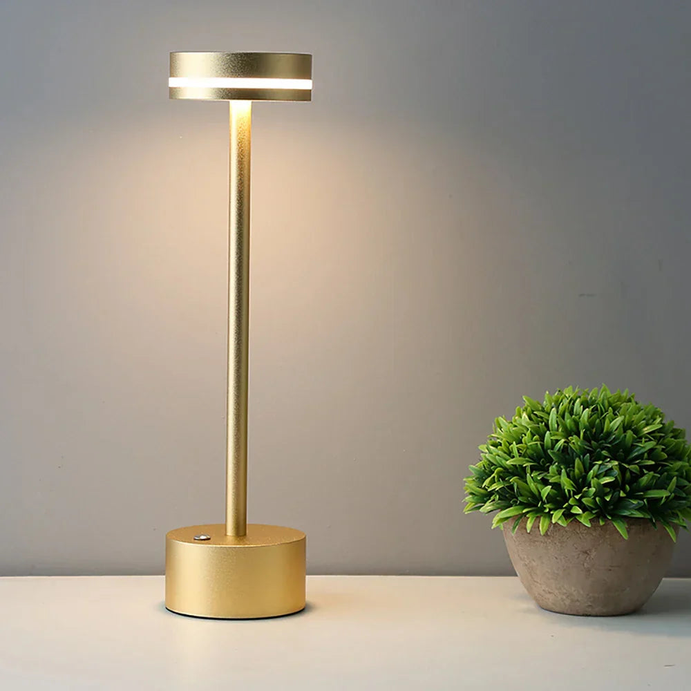 LuxeGlow | Lampada da tavolo di design | Ricaricabile senza fili  Crea atmosfera con un solo tocco