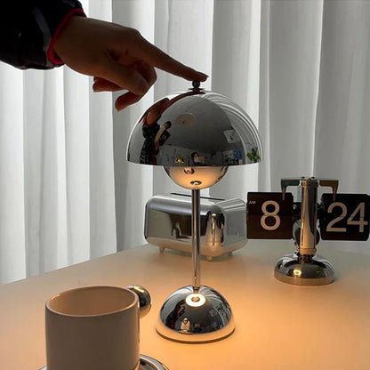 MushroomGlow - Lampada da Tavolo LED Portatile con Luce Soffusa