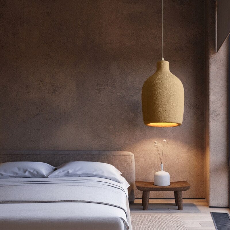 TERRALUNA Lampa wisząca – Minimalistyczny design z cementu z ciepłym oświetleniem LED