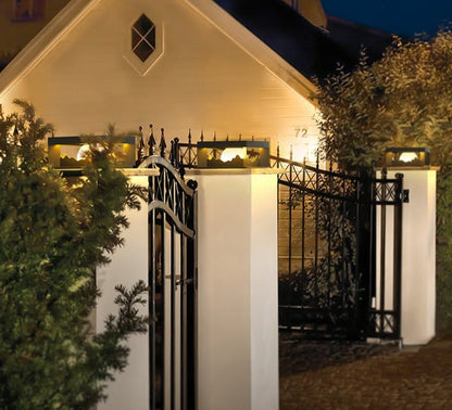 Xylo | Lampa zewnętrzna VZN z ogrodzeniem na energię słoneczną