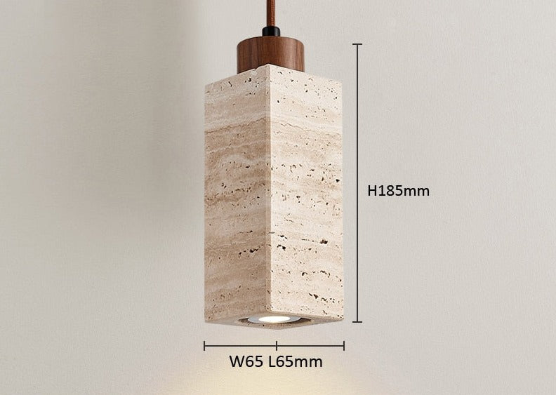 Wisiorek z marmuru Wabi-Sabi