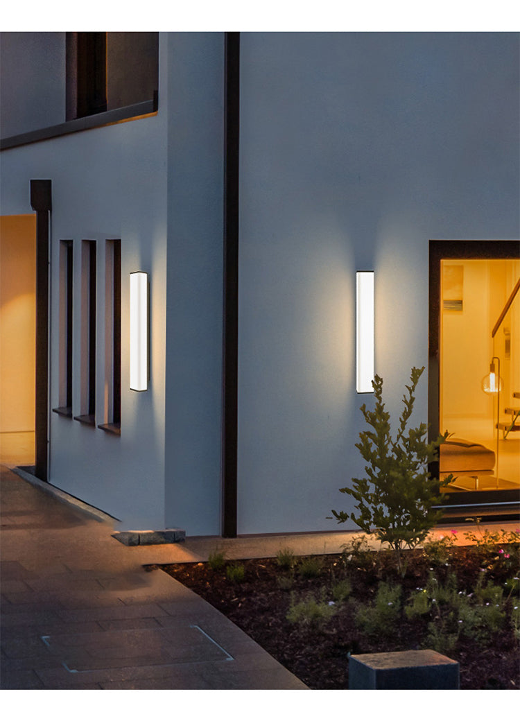 Zyphora | Luxe LED Buitenlamp in Zwart Roestvrij Staal – Met Bewegingssensor – Modern & Weerbestendig