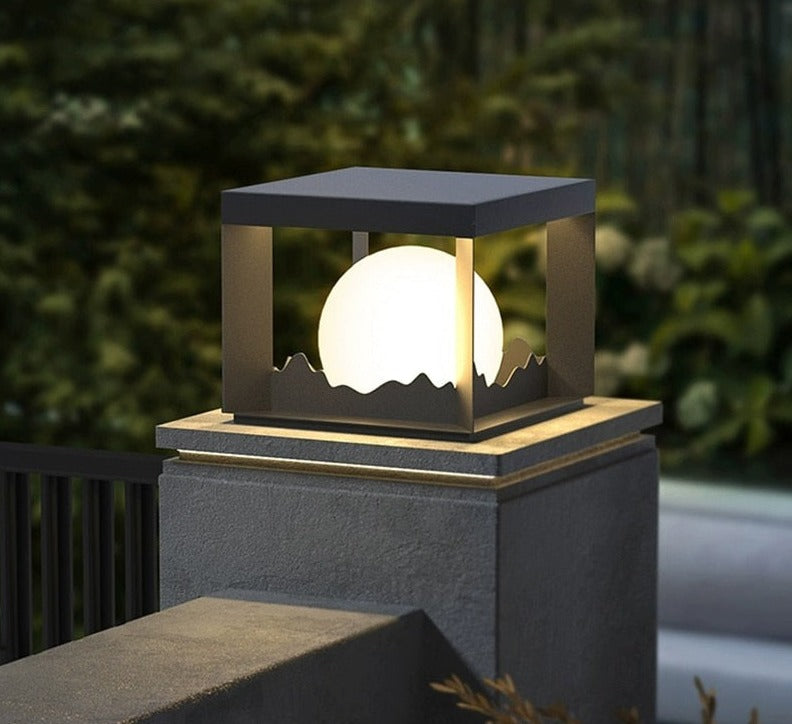 Xylo | Lampa zewnętrzna VZN z ogrodzeniem na energię słoneczną