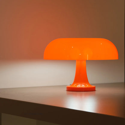 GlowShroom | Retro grzybowa lampka stołowa – pomarańczowa