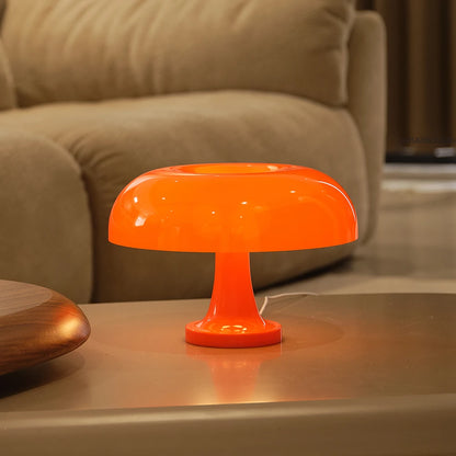 GlowShroom | Retro grzybowa lampka stołowa – pomarańczowa