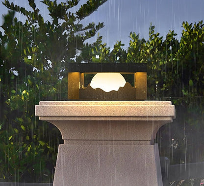 Xylo | Lampa zewnętrzna VZN z ogrodzeniem na energię słoneczną