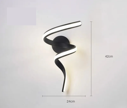 Spiraalvormig muurlicht