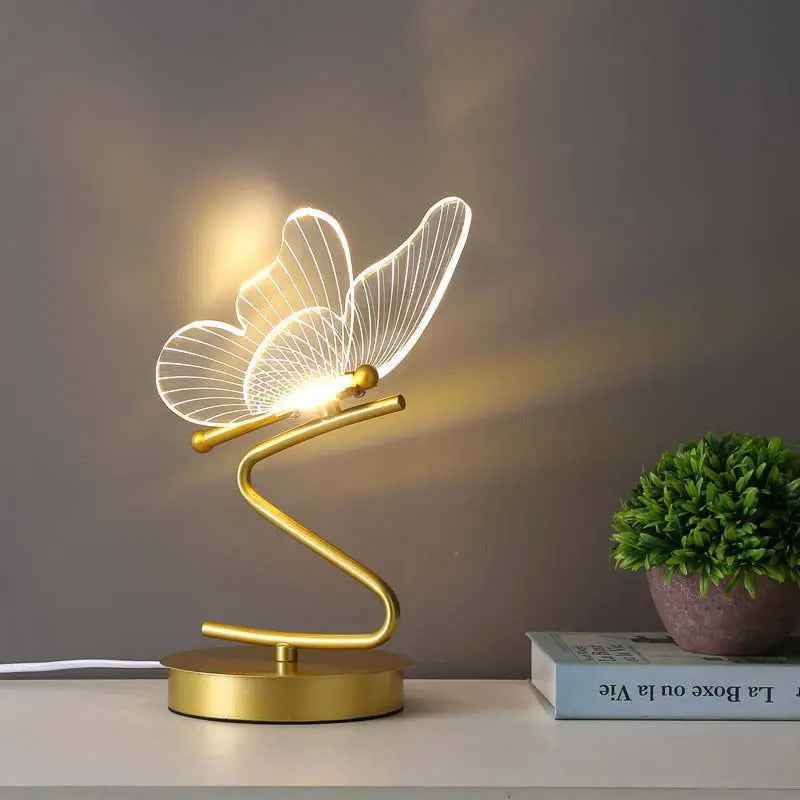 NatureLight - Lampada da Tavolo Atmosferica con Design Papillon