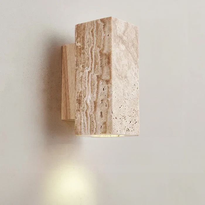 Lunara Wabi-Sabi Wandlampe im Stein-Marmor-Stil