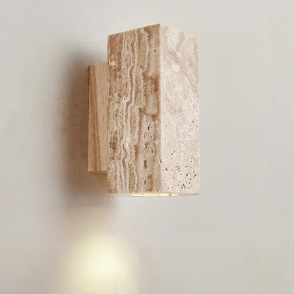 Lunara Wabi-Sabi Wandlampe im Stein-Marmor-Stil