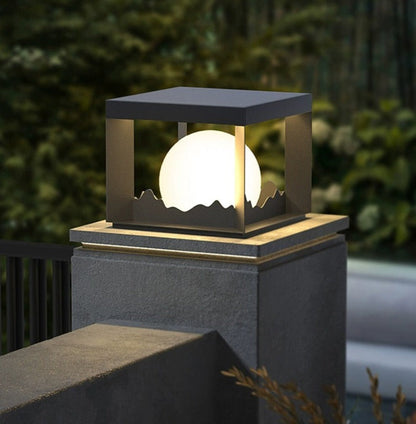 Xylo | Lampa zewnętrzna VZN z ogrodzeniem na energię słoneczną