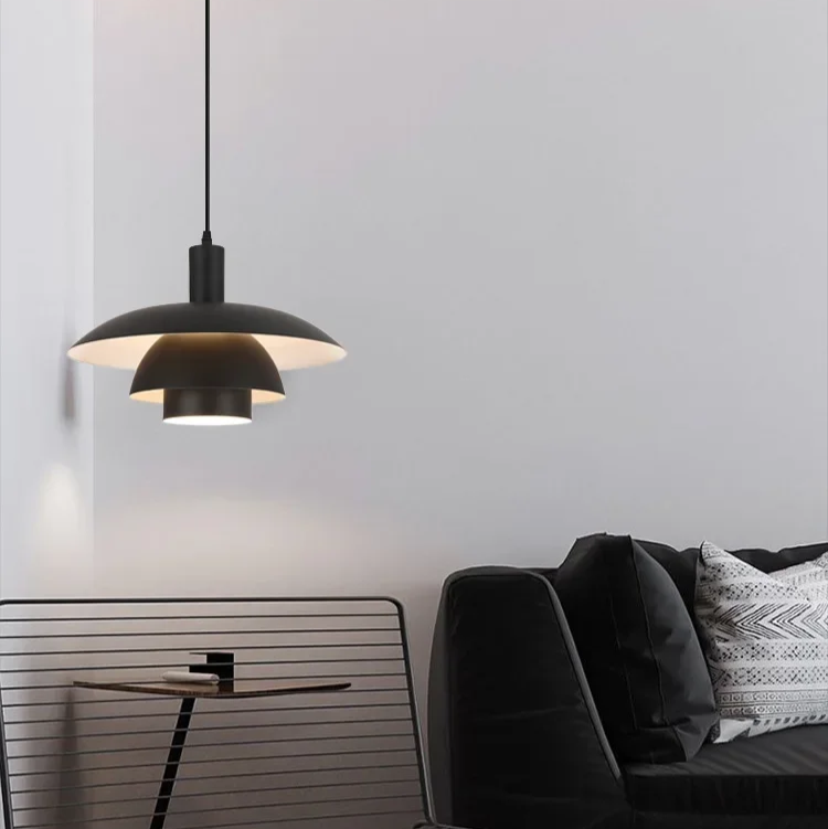 LYSKANT | Lampa wisząca duńskiego designu – skandynawski minimalizm – LED – Ø29/39 cm – matowy metal