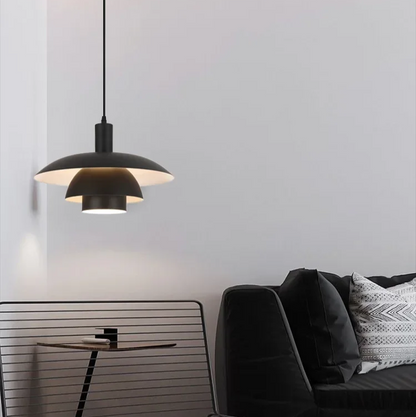 LYSKANT | Lampa wisząca duńskiego designu – skandynawski minimalizm – LED – Ø29/39 cm – matowy metal
