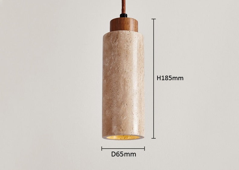 Wisiorek z marmuru Wabi-Sabi