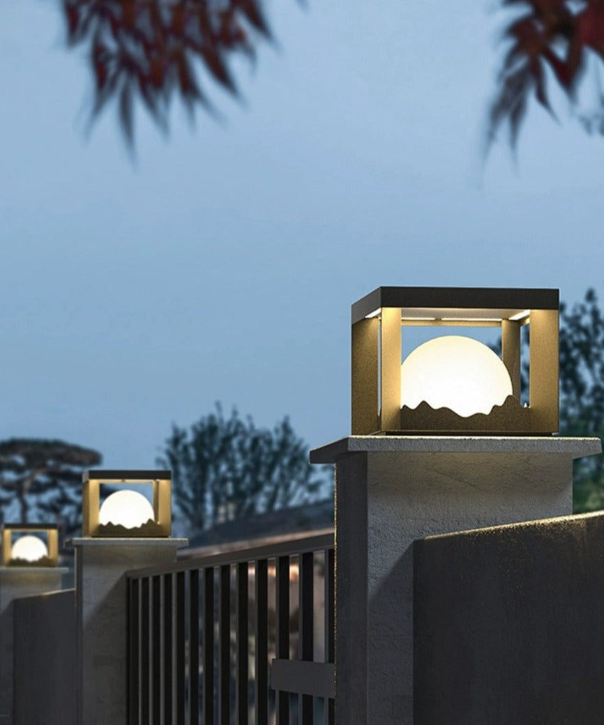 Xylo | Lampa zewnętrzna VZN z ogrodzeniem na energię słoneczną