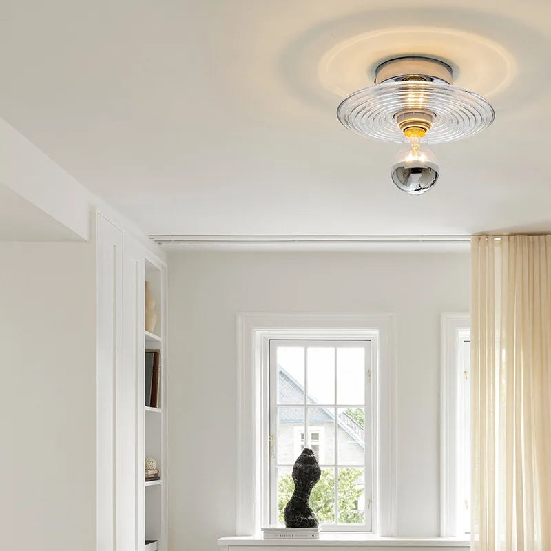 Vitra - Vintage szklana lampa ścienna