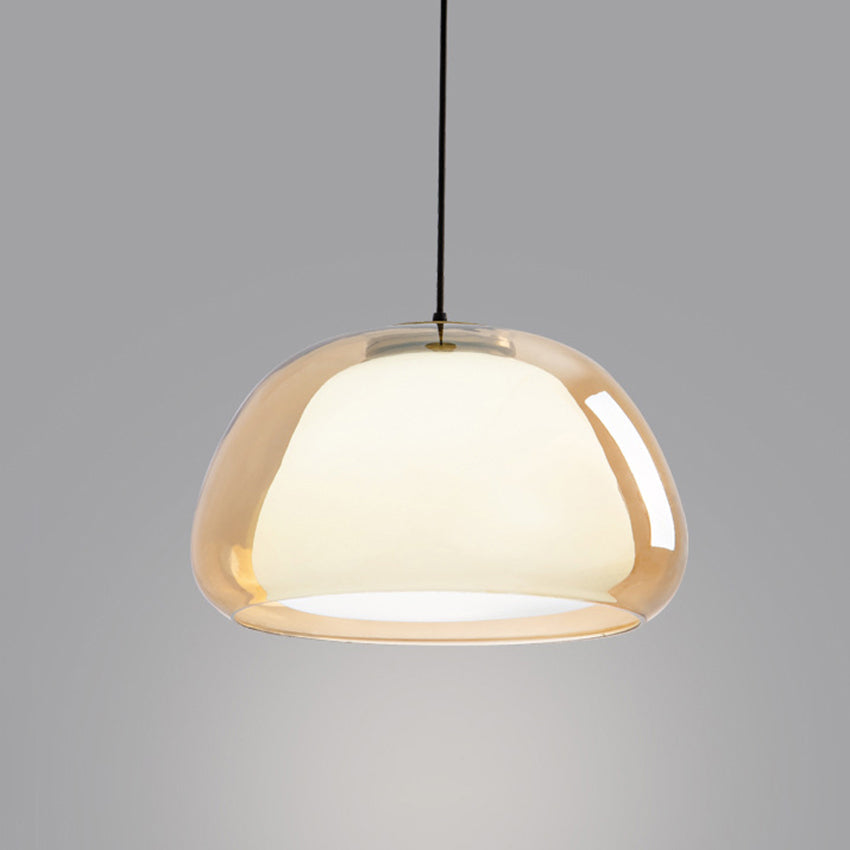 LUNARIA Hanglamp – Witte Glazen Bol met Diffuser – Elegant Design & E27 Fitting