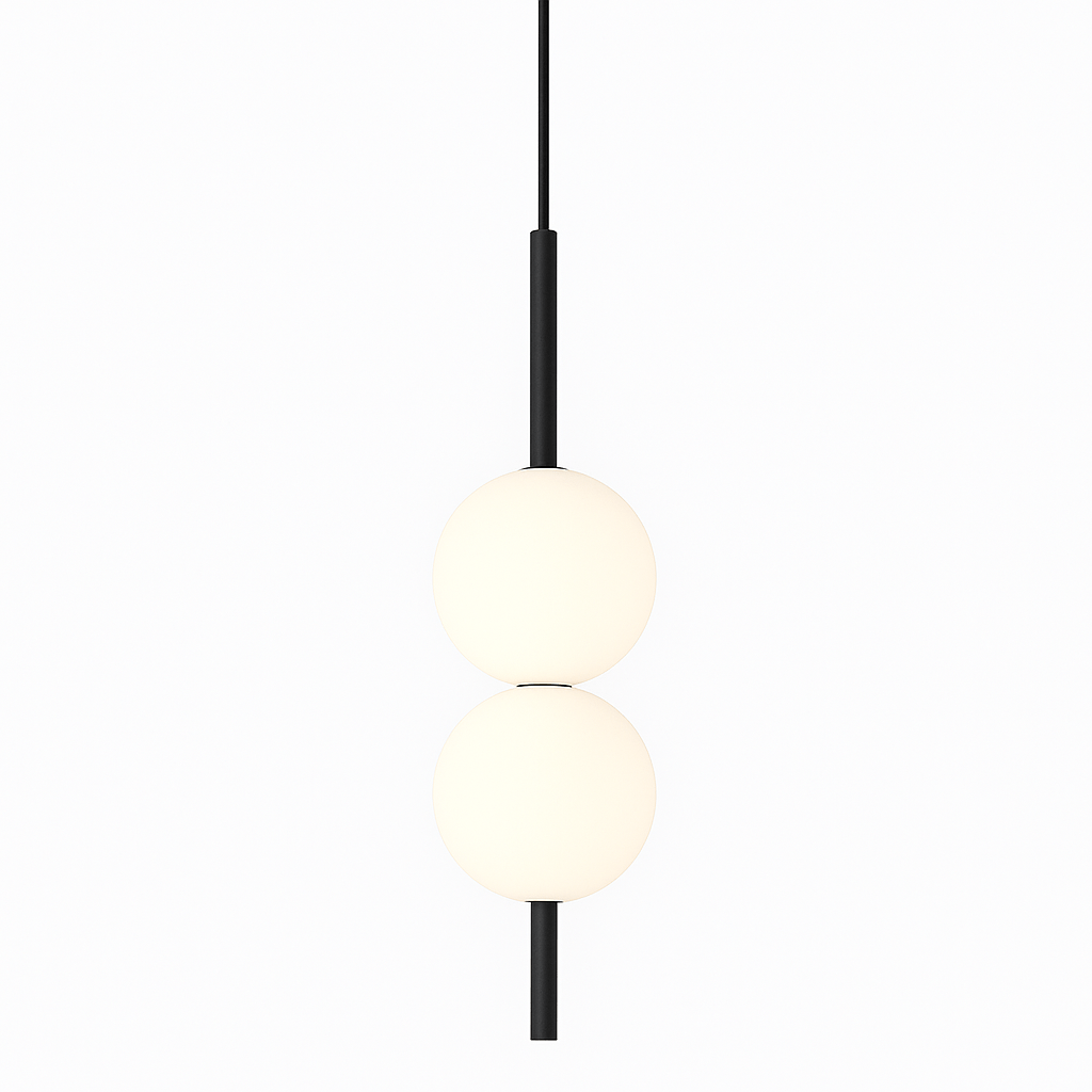 Glazora – Lampada a Sospensione Moderna con Sfera di Vetro | LED Caldo | Ø10cm