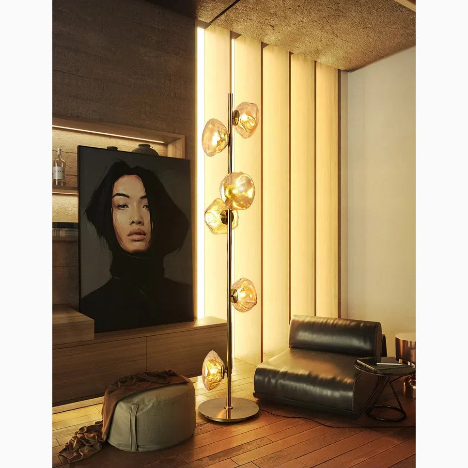 CloudGlow - Kunstzinnige Glazen LED Vloer- en Tafellamp