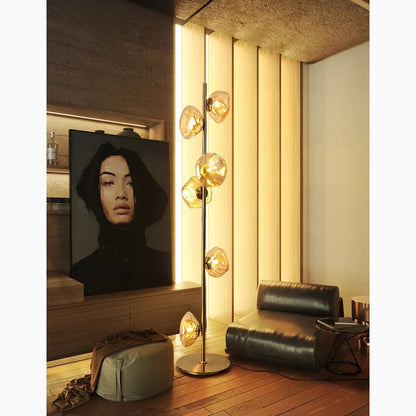 CloudGlow - Kunstzinnige Glazen LED Vloer- en Tafellamp