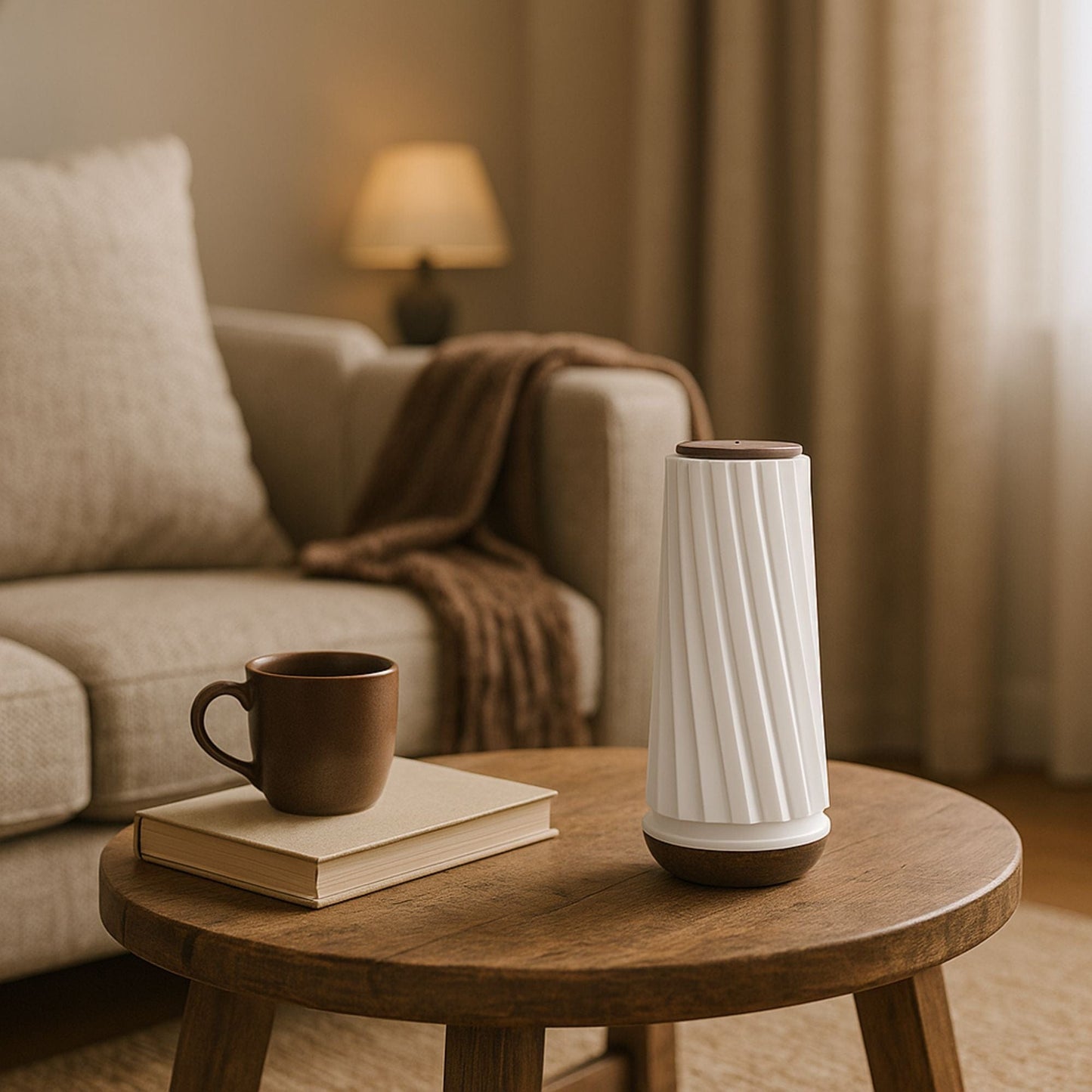 ScencaGlow | Diffusore di Aromi Minimalista con Bluetooth e Nebulizzazione a Freddo