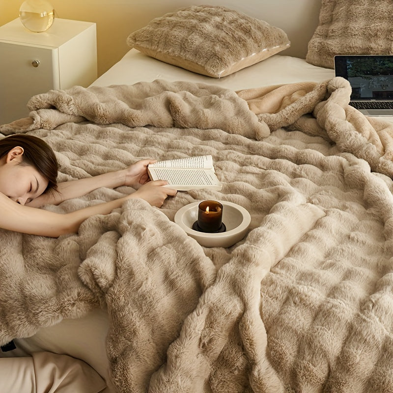 SnuggleSoft™ | Coperta in Pile Doppia Faccia per Comfort e Calore Estremo