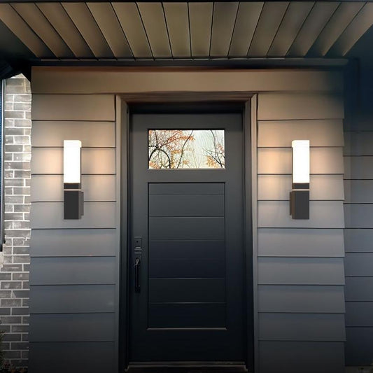 LUNERA Zewnętrzna Lampa Ścienna | Ciepłe Białe Światło | Wodoodporny Design z Aluminium