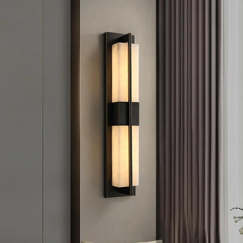 Brighton Marble Outdoor Wall Lamp