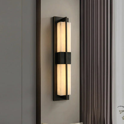 Brighton Marble Outdoor Wall Lamp