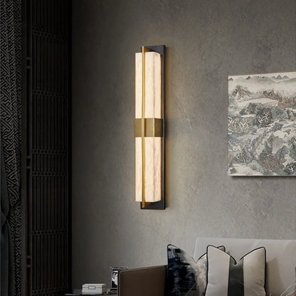 Brighton Marble Outdoor Wall Lamp
