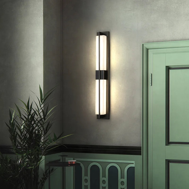 Brighton Marble Outdoor Wall Lamp