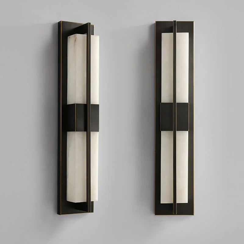 Brighton Marble Outdoor Wall Lamp