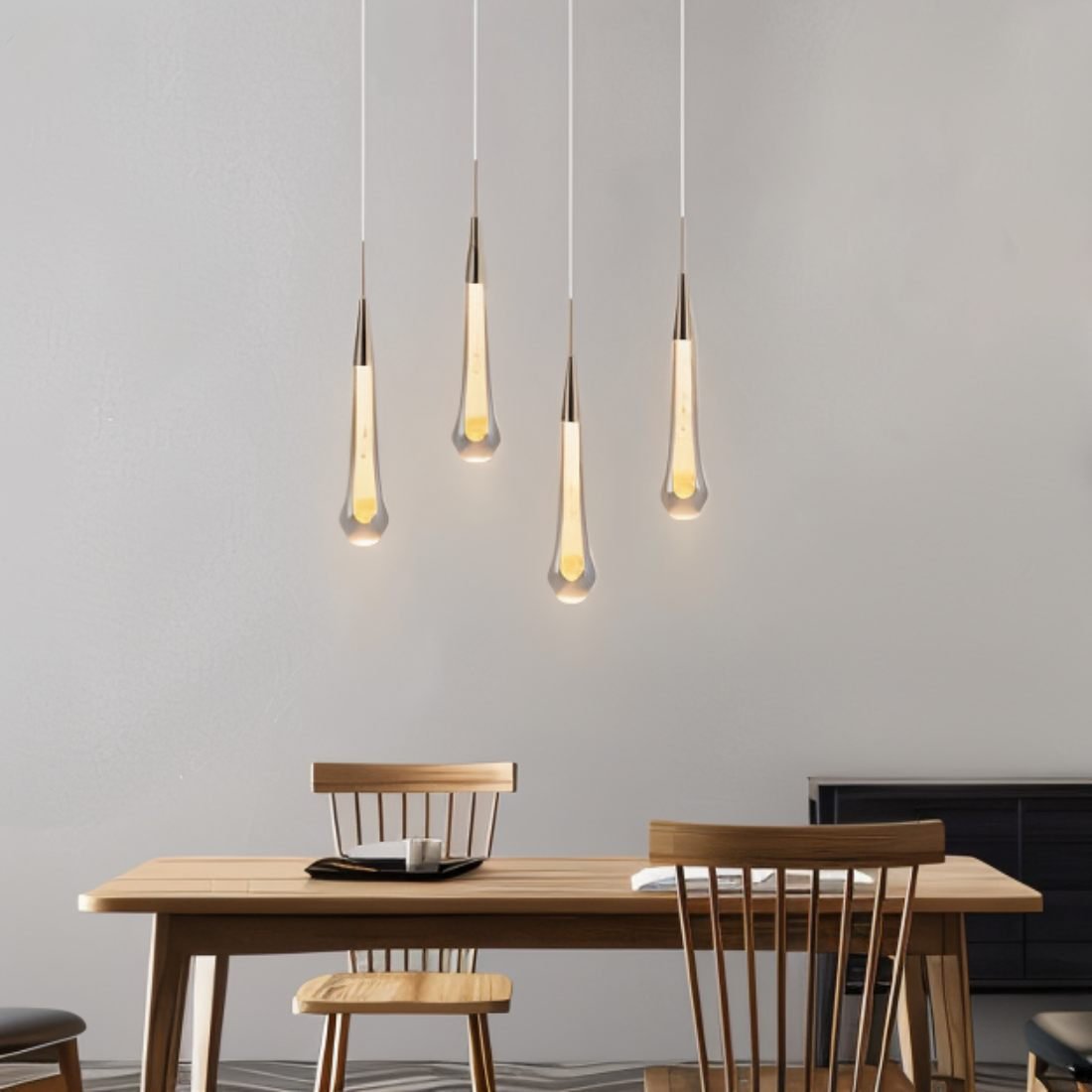 HaloDrop Lampada a Sospensione – Design Minimalista e Regolabile