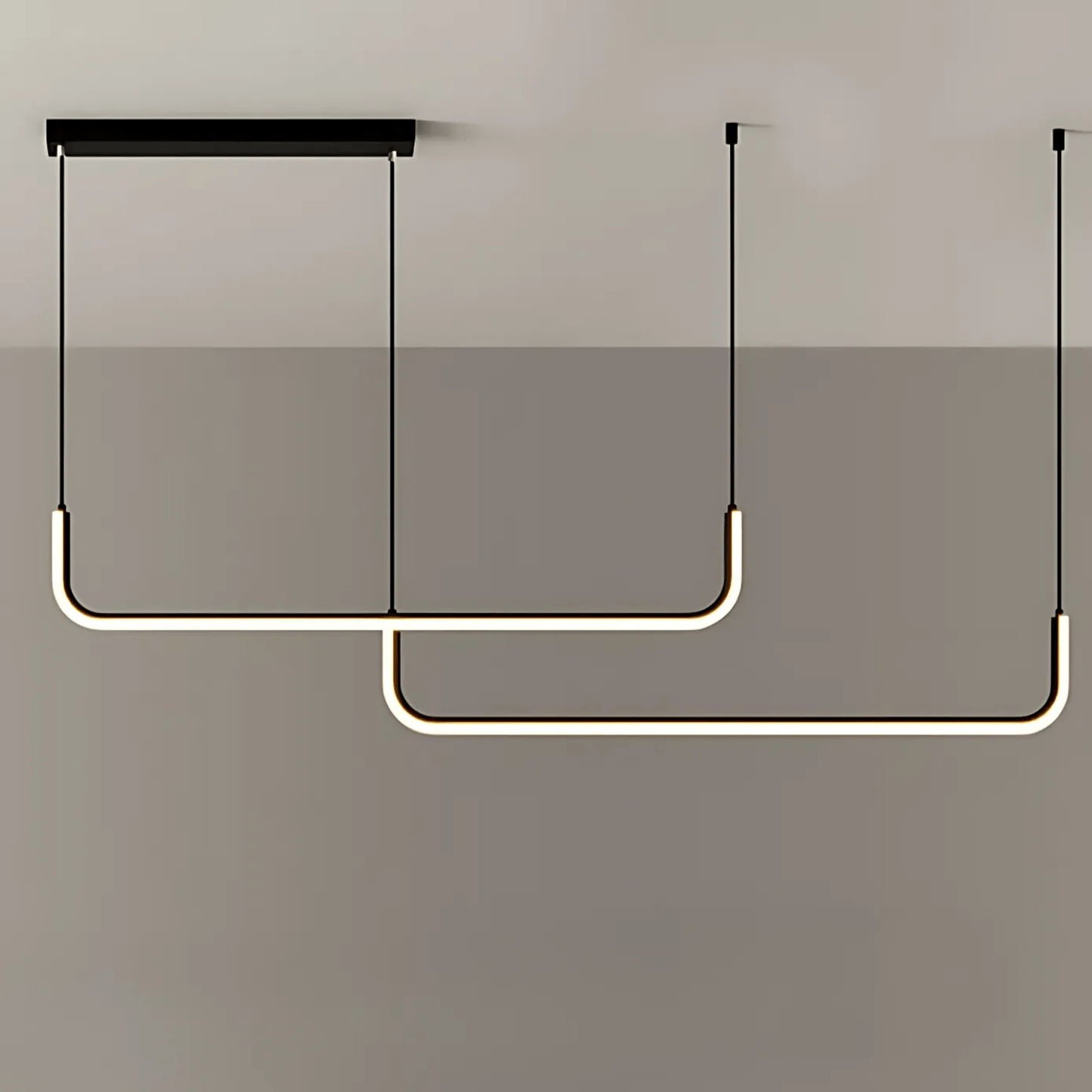 Lumivault | Moderne Hanglamp – Zwart of Goud – Dimbare LED – Voor Eettafel of Keuken