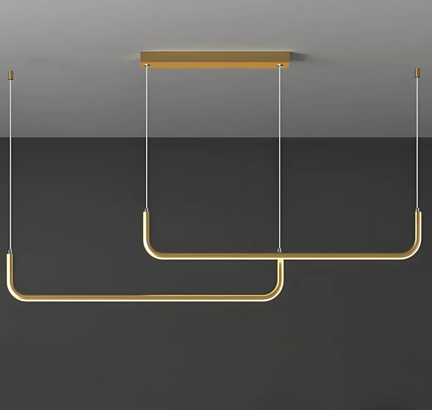 Lumivault | Moderne Hanglamp – Zwart of Goud – Dimbare LED – Voor Eettafel of Keuken