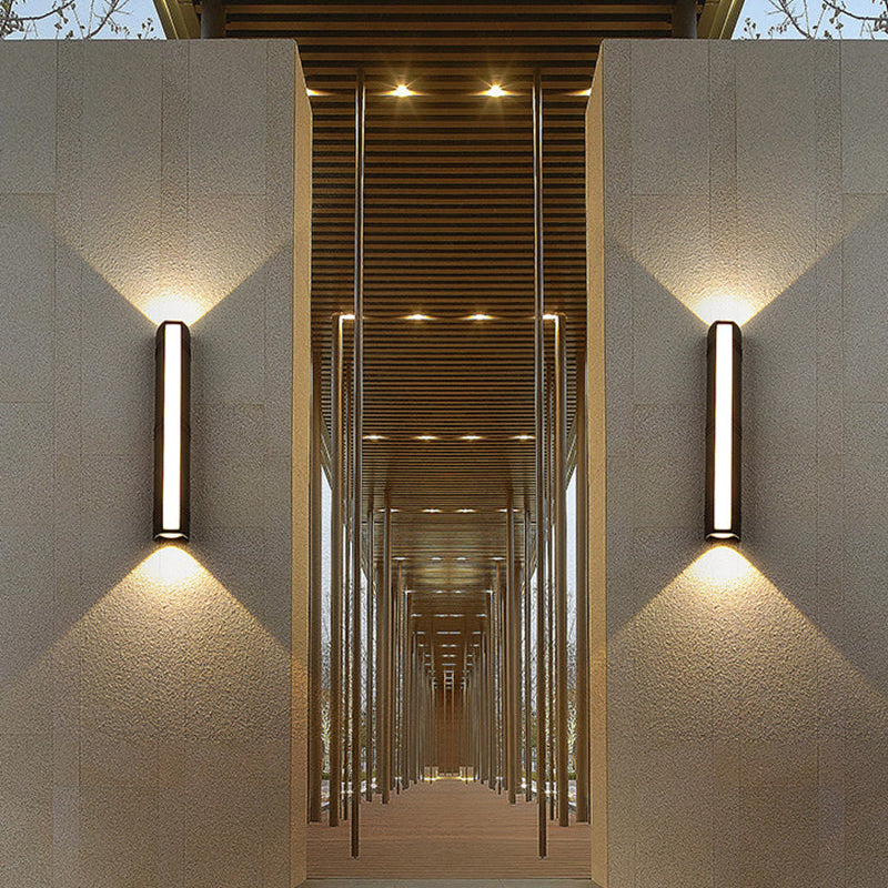 FERLINO Lampa ścienna na zewnątrz – LED aluminiowa lampa designerska – IP65 – Różne rozmiary