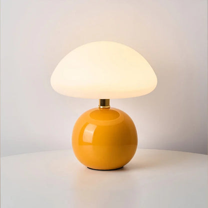 CrèmeMushroom - Elegancka lampa stołowa w kształcie grzyba