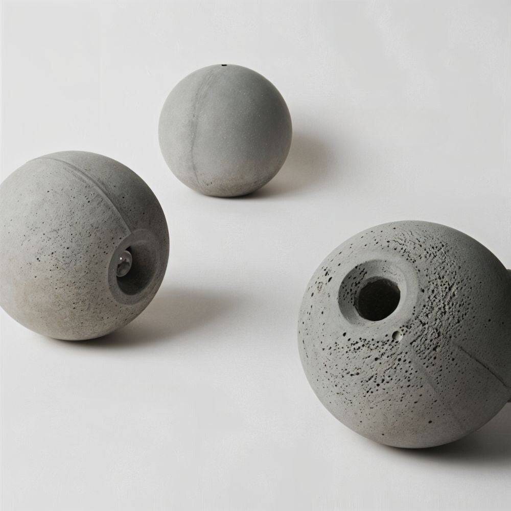 BetonoGlow | Minimalistyczna betonowa lampa wisząca – LED – Nowoczesne oświetlenie nastrojowe – Otwarta paczka