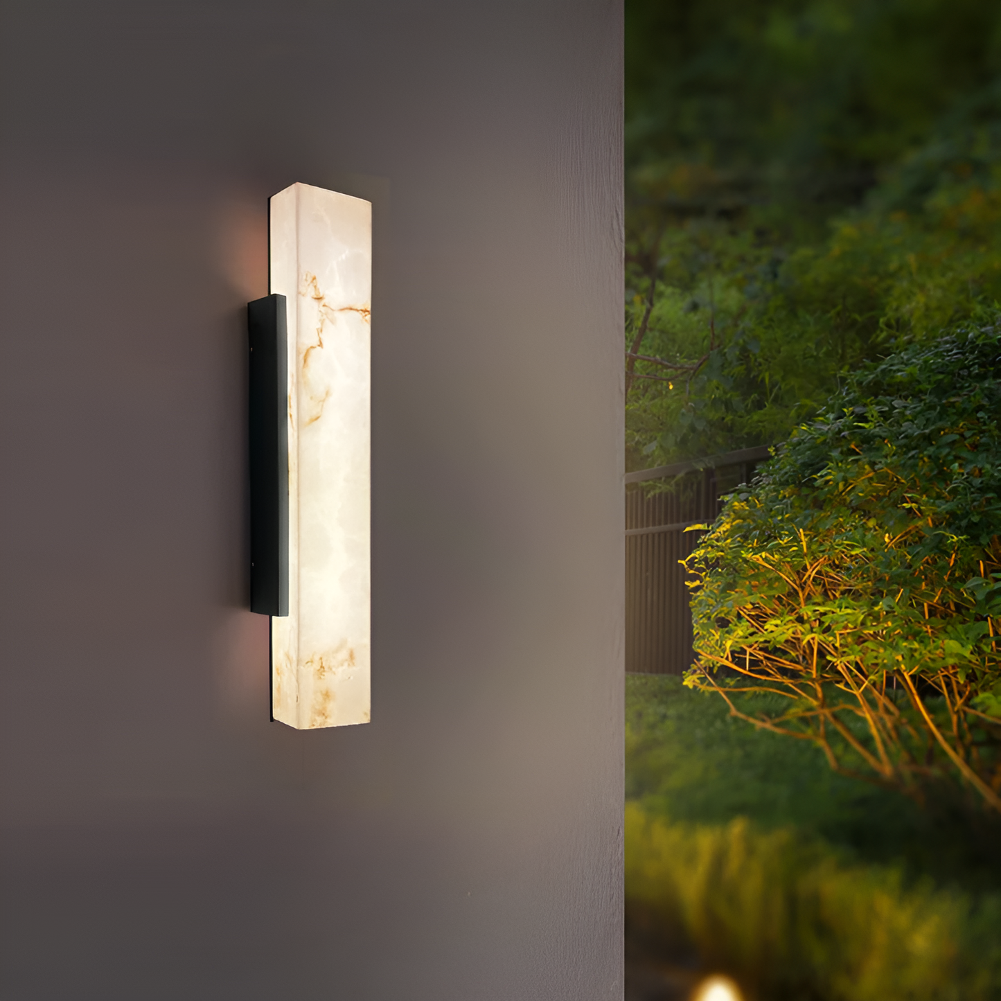 Zoya Outdoor Marble Wall Light