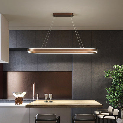 AURELIA Lampadario da Cucina – Lampada Design Oro Rosa con Illuminazione LED per Tavolo da Pranzo o Isola Cottura