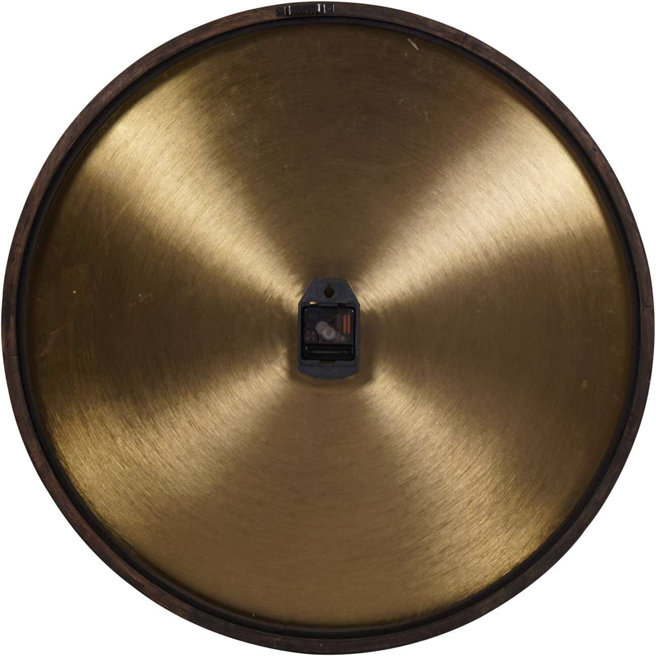 NoirChrono | Luksusowy czarno-mosiężny zegar ścienny